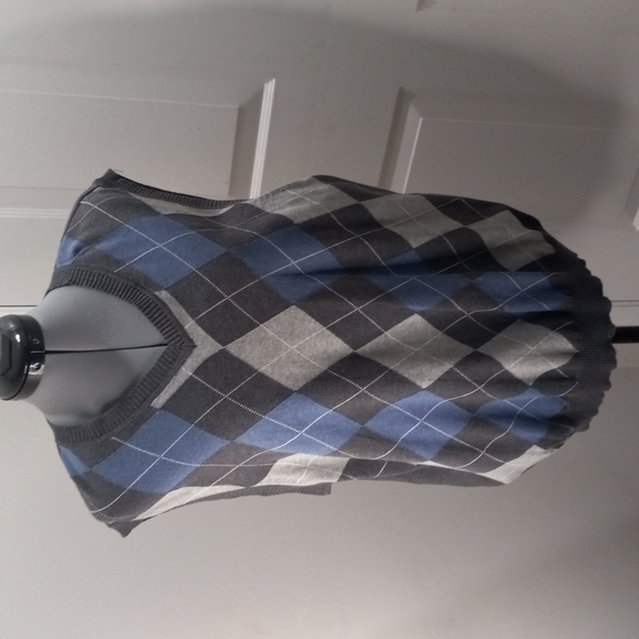 Club Room, Pullover Argyle Vest 100% Cotton Size XL - Picture 3 of 4